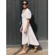 Robin Denim Maxi Dress - White