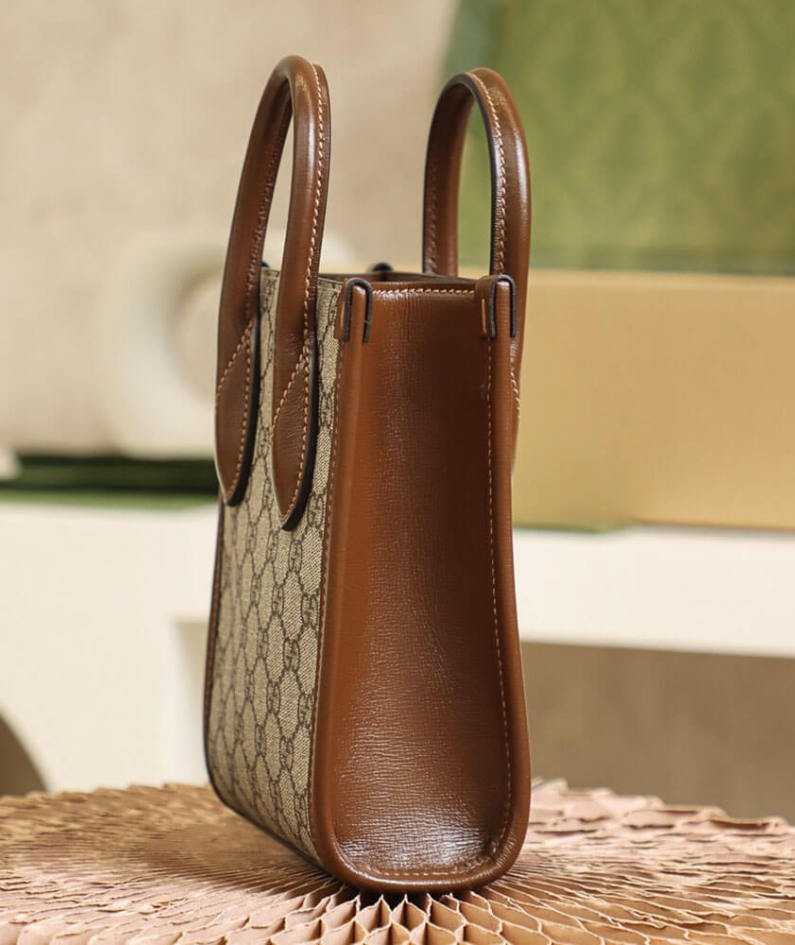 Mini tote bag with Interlocking G