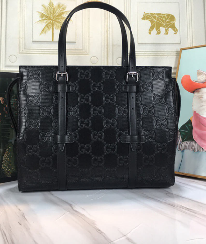GG embossed tote bag