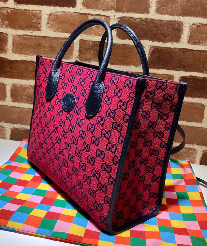GG Multicolour small tote bag
