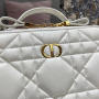 DIOR CARO BOX BAG WITH CHAIN