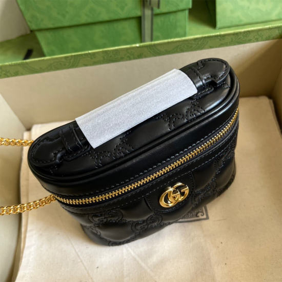 GG Matelassé top handle mini bag