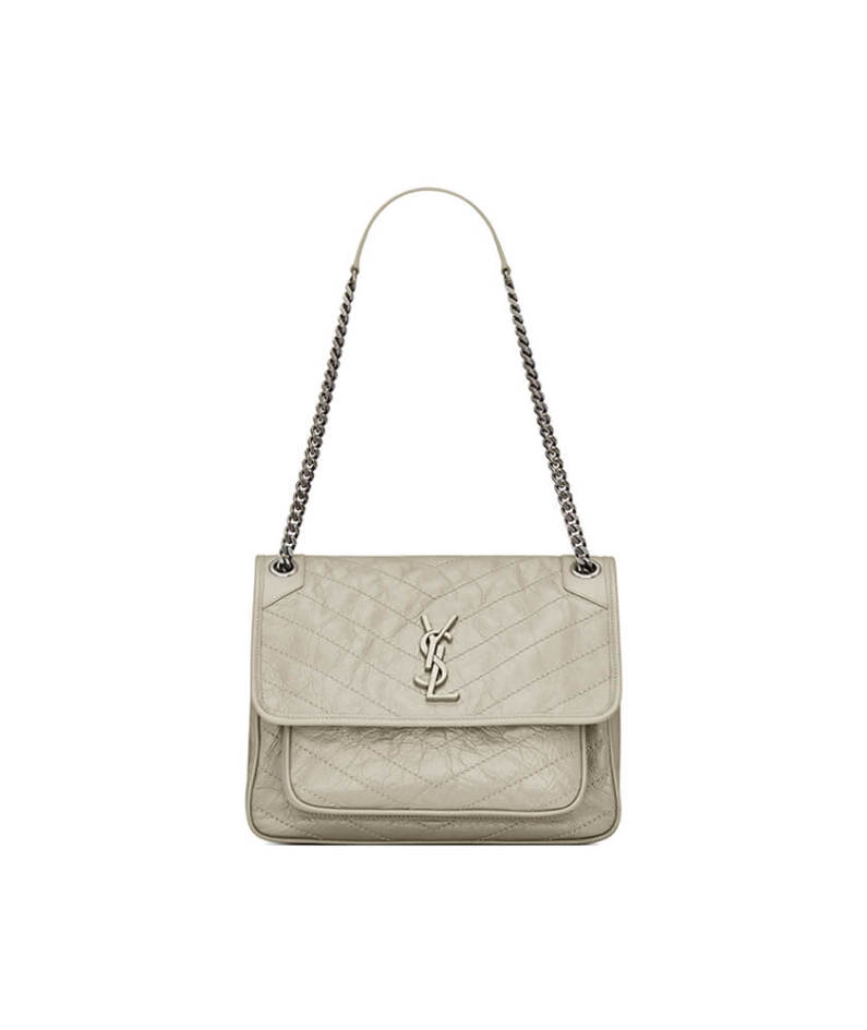 SAINT LAURENT NIKI MEDIUM IN CRINKLED VINTAGE LEATHER