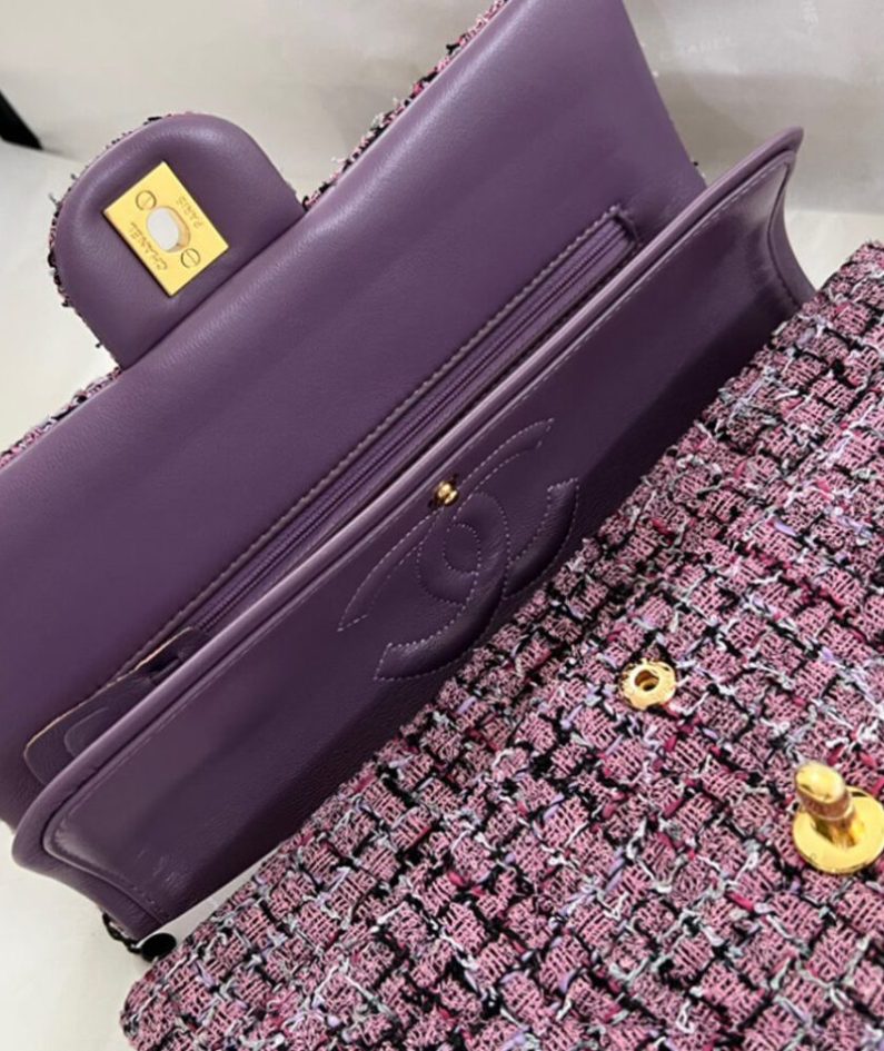 Chanel Tweed Medium Classic Flap Bag