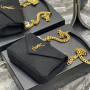 COLLEGE MEDIUM CHAIN BAG IN QUILTED SUEDE