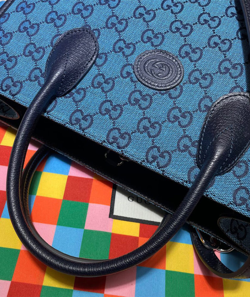 GG Multicolour small tote bag