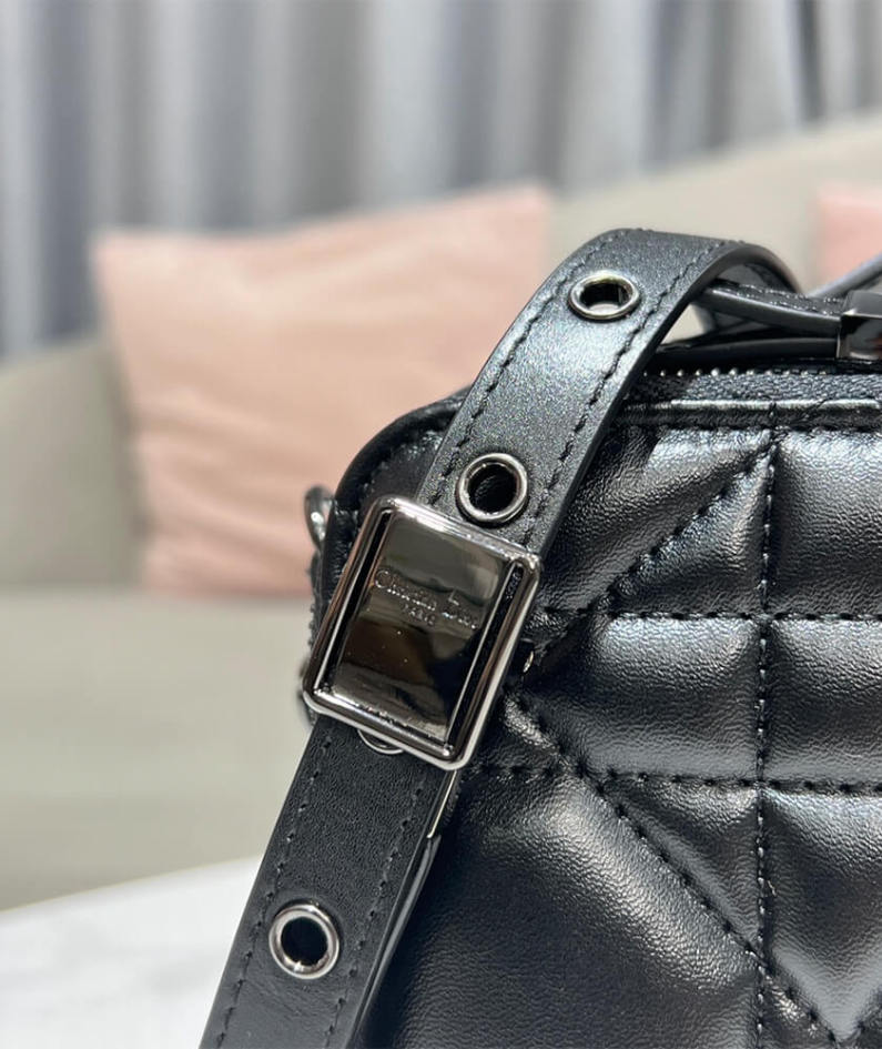 DIOR CARO BOX BAG WITH CHAIN
