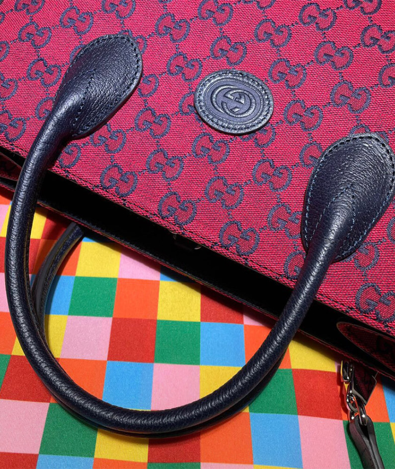GG Multicolour small tote bag