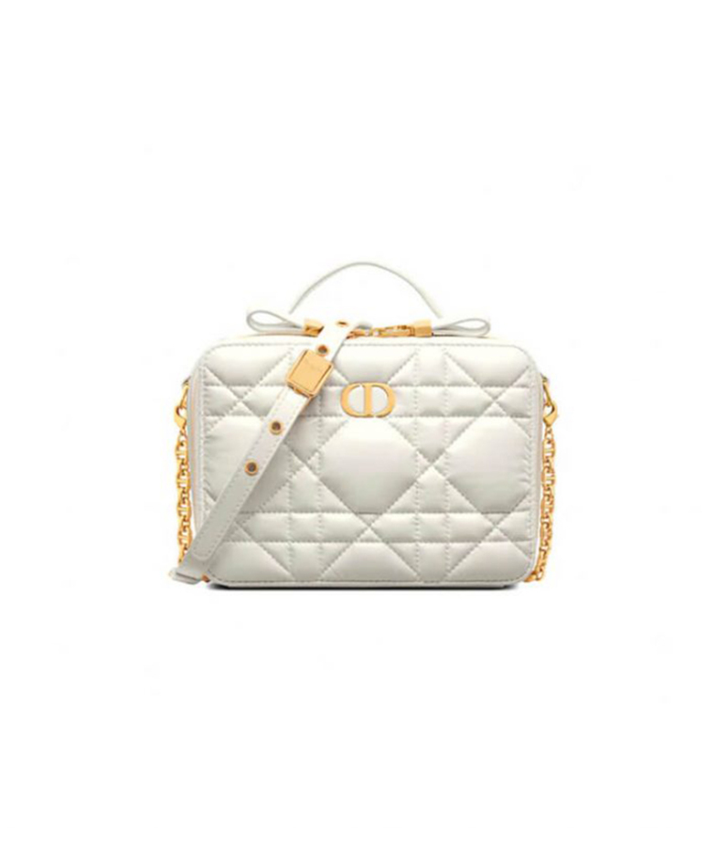 DIOR CARO BOX BAG WITH CHAIN