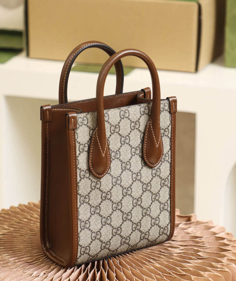 Mini tote bag with Interlocking G