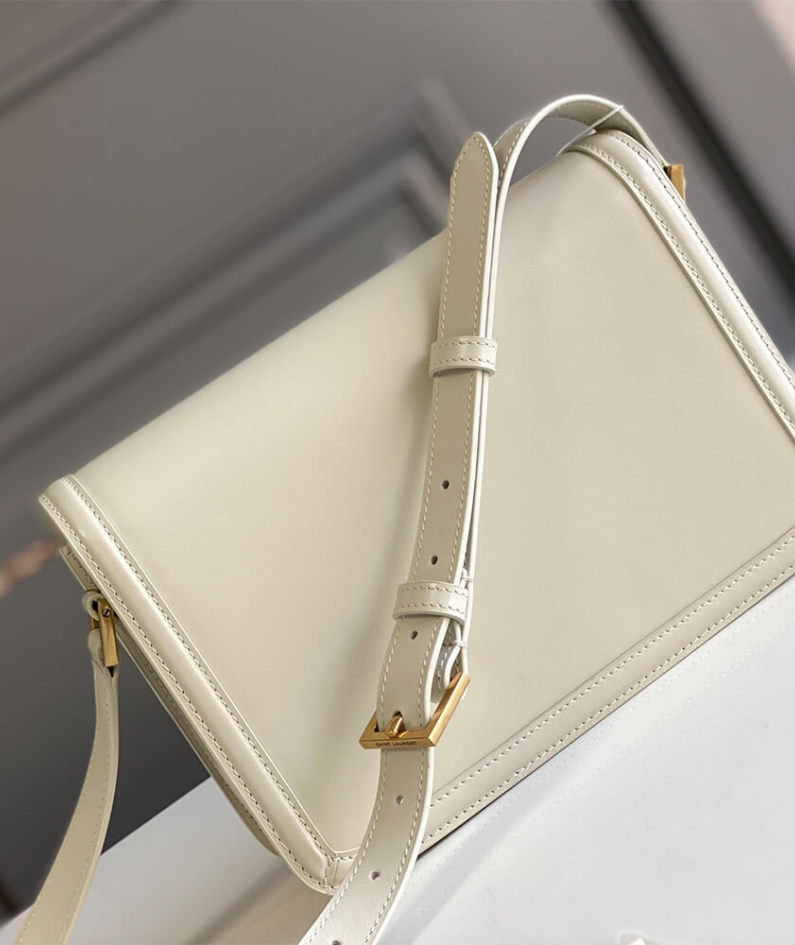 SOLFERINO MEDIUM SATCHEL IN BOX SAINT LAURENT LEATHER