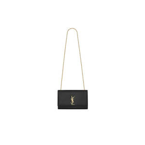 KATE MEDIUM CHAIN BAG IN GRAIN DE POUDRE EMBOSSED LEATHER