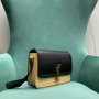 SOLFERINO MEDIUM SATCHEL IN BOX SAINT LAURENT LEATHER