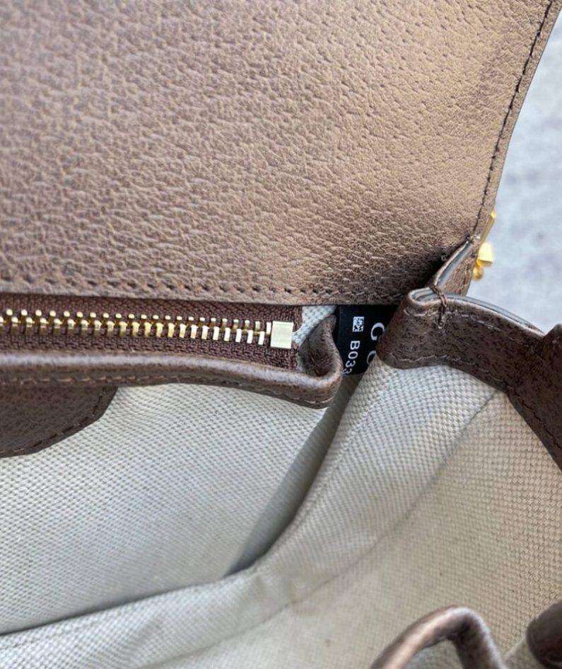 GUCCI BAMBOO 1947 JUMBO GG SMALL TOP HANDLE BAG