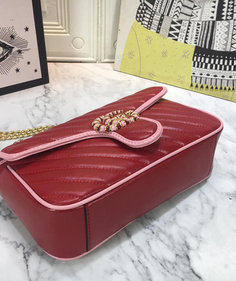 GG Marmont small matelasse shoulder bag