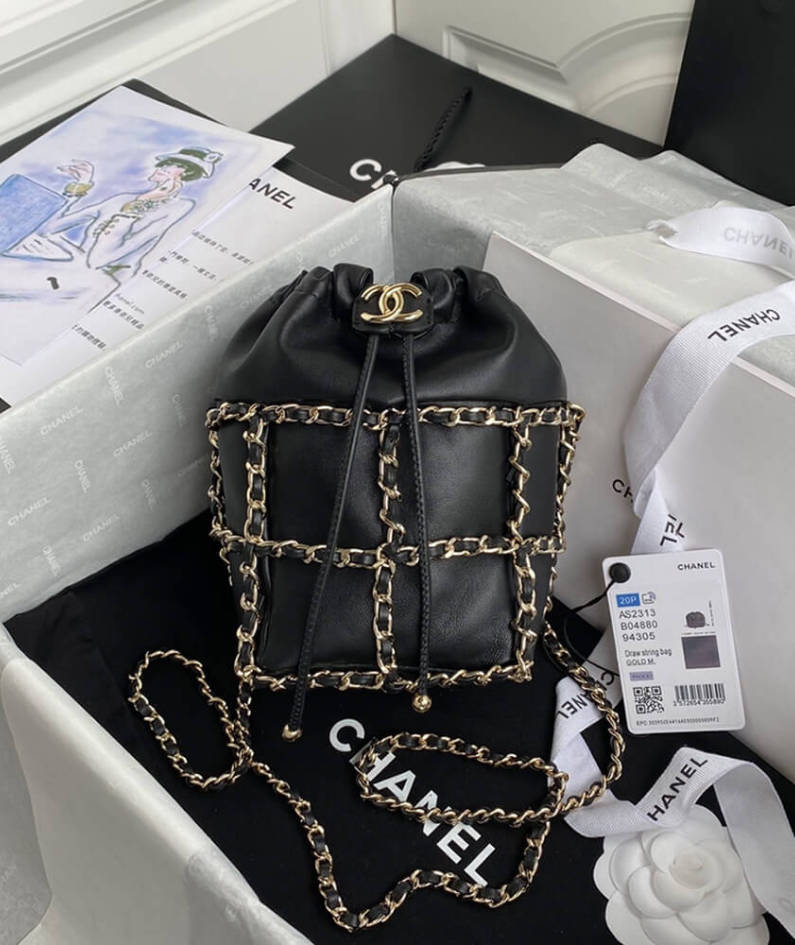 CHANEL Small Drawstring Bag