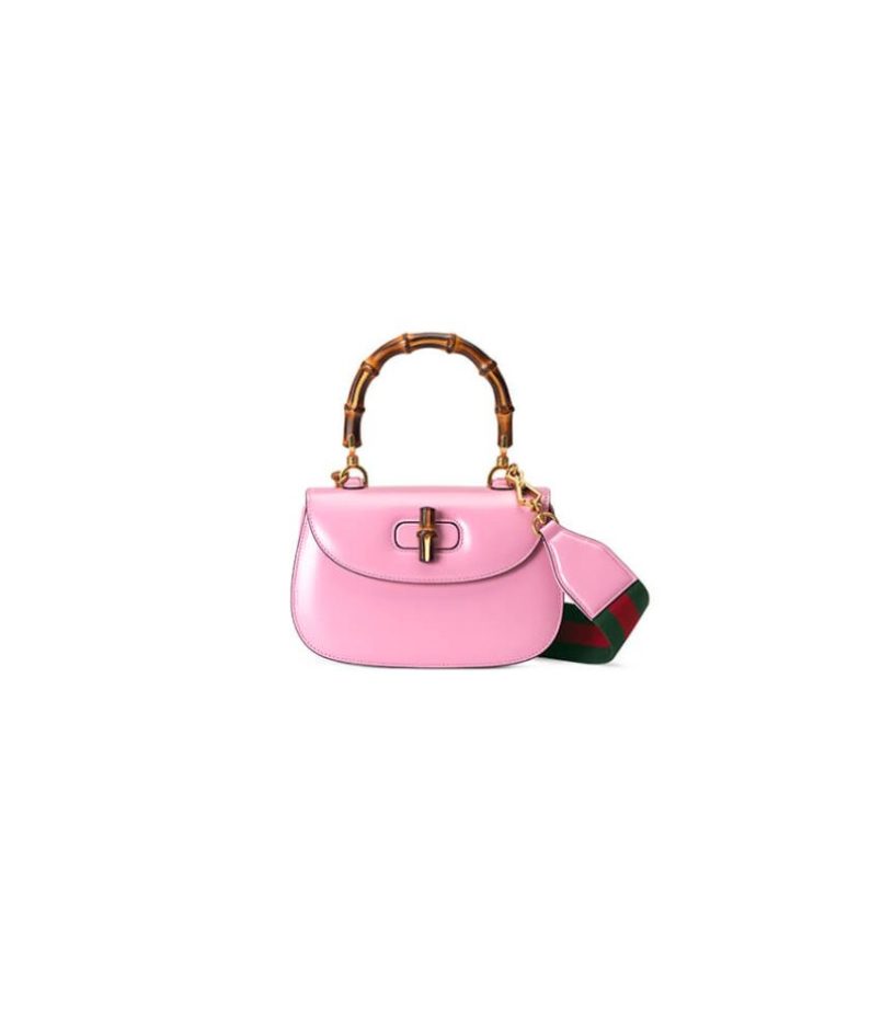GUCCI BAMBOO 1947 JUMBO GG SMALL TOP HANDLE BAG