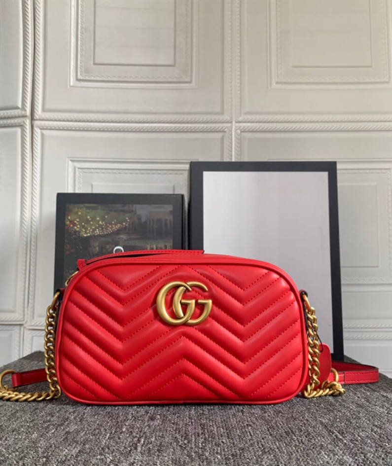 GG Marmont small matelasse shoulder bag