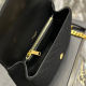 COLLEGE MEDIUM CHAIN BAG IN QUILTED SUEDE
