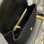COLLEGE MEDIUM CHAIN BAG IN QUILTED SUEDE