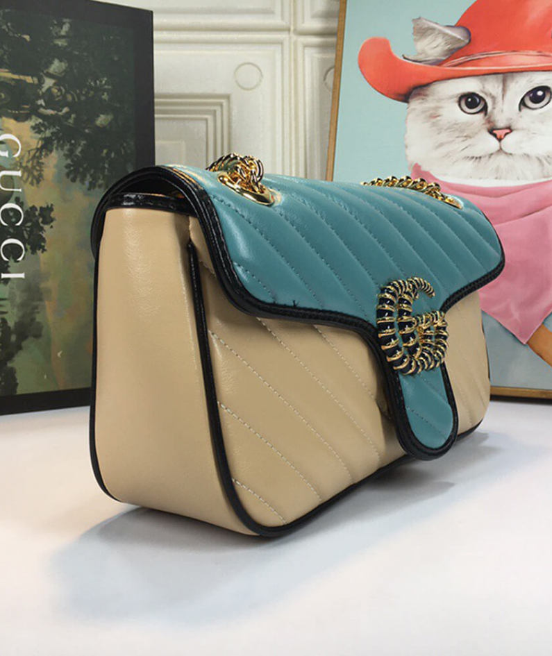 GG Marmont small matelasse shoulder bag