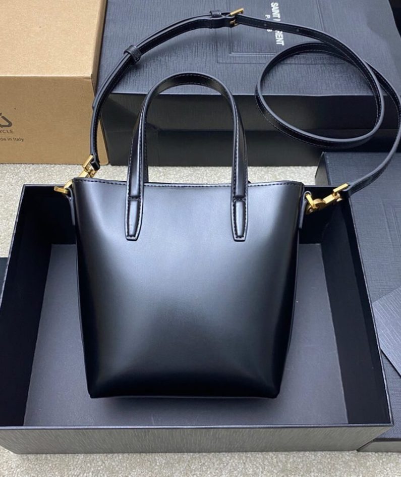 MINI TOY SHOPPING SAINT LAURENT IN BOX LEATHER