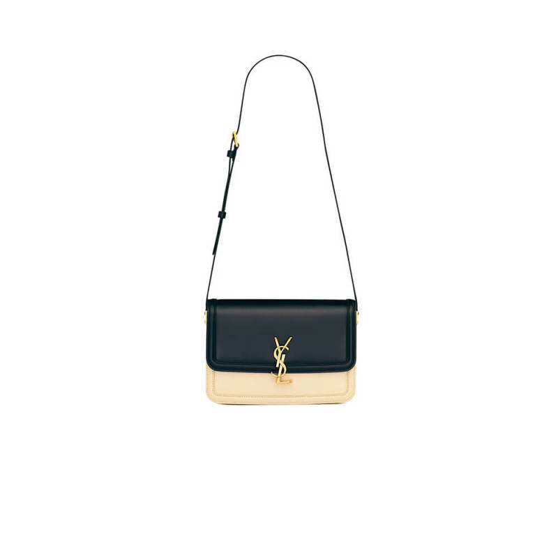 SOLFERINO MEDIUM SATCHEL IN BOX SAINT LAURENT LEATHER