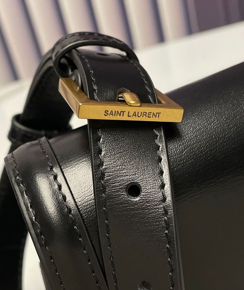 SOLFERINO SMALL SATCHEL IN BOX SAINT LAURENT LEATHER