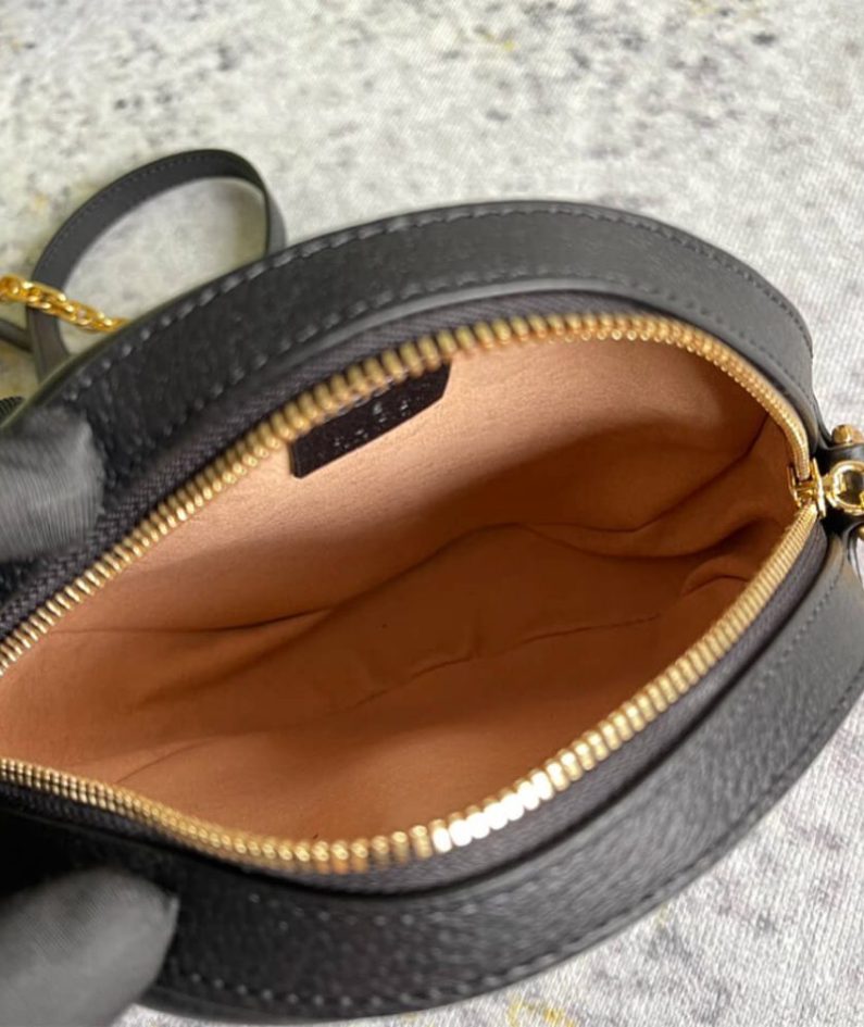 Ophidia GG mini round shoulder bag