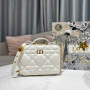 DIOR CARO BOX BAG WITH CHAIN
