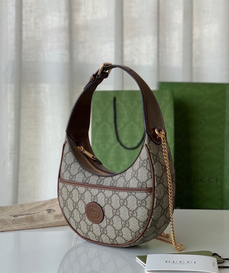 GG half-moon-shaped mini bag