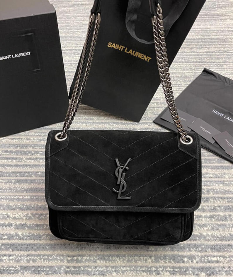 SAINT LAURENT NIKI MEDIUM IN SUEDE