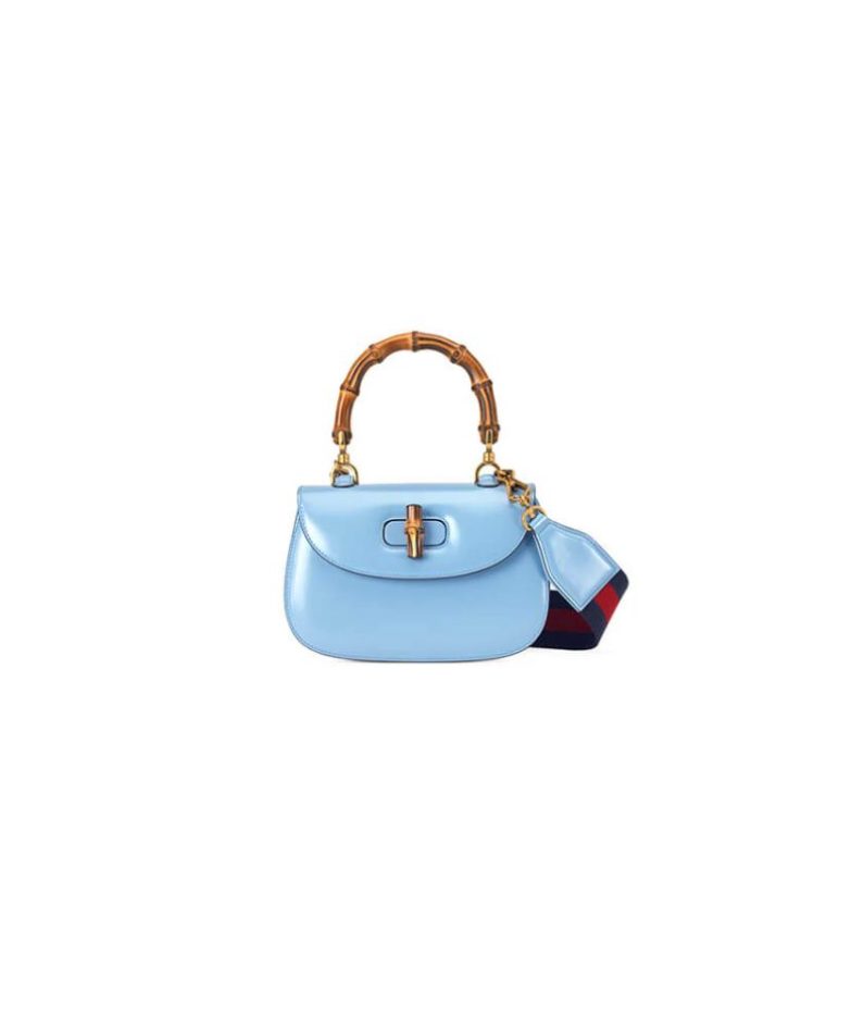 GUCCI BAMBOO 1947 JUMBO GG SMALL TOP HANDLE BAG