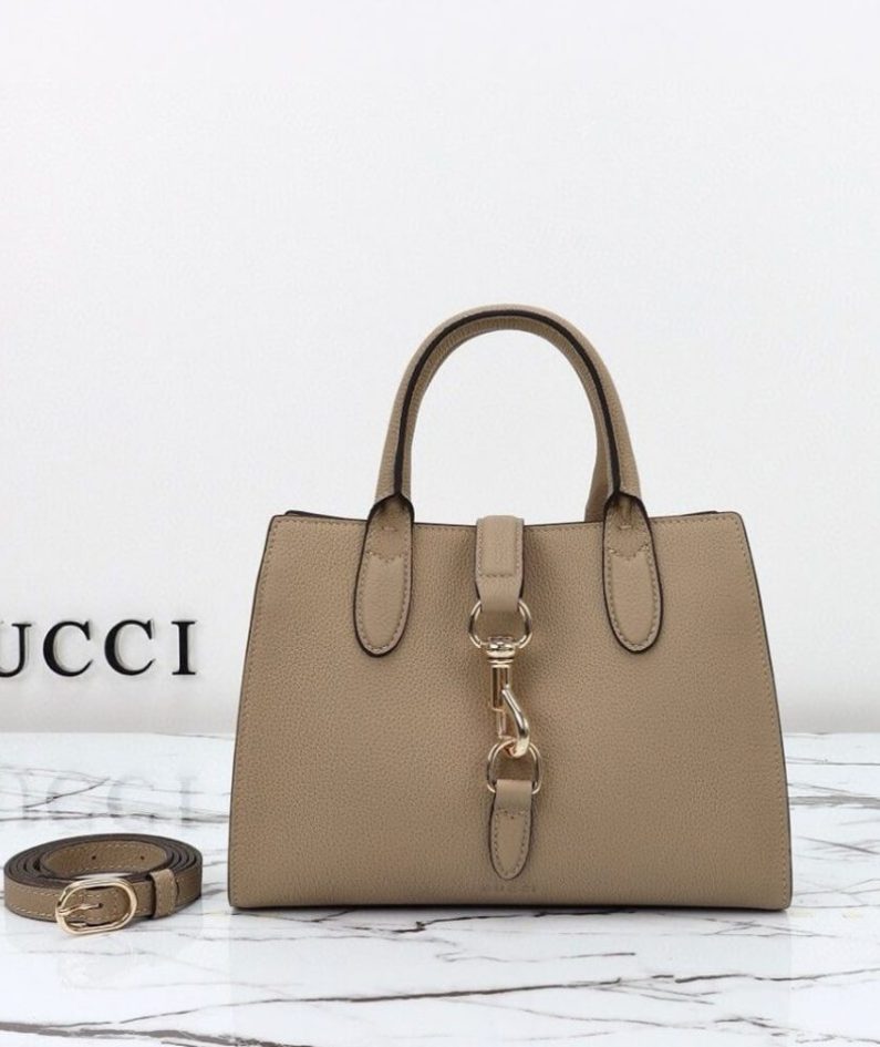 GUCCI SMALL TOTE BAG WITH HOOK CLOSURE