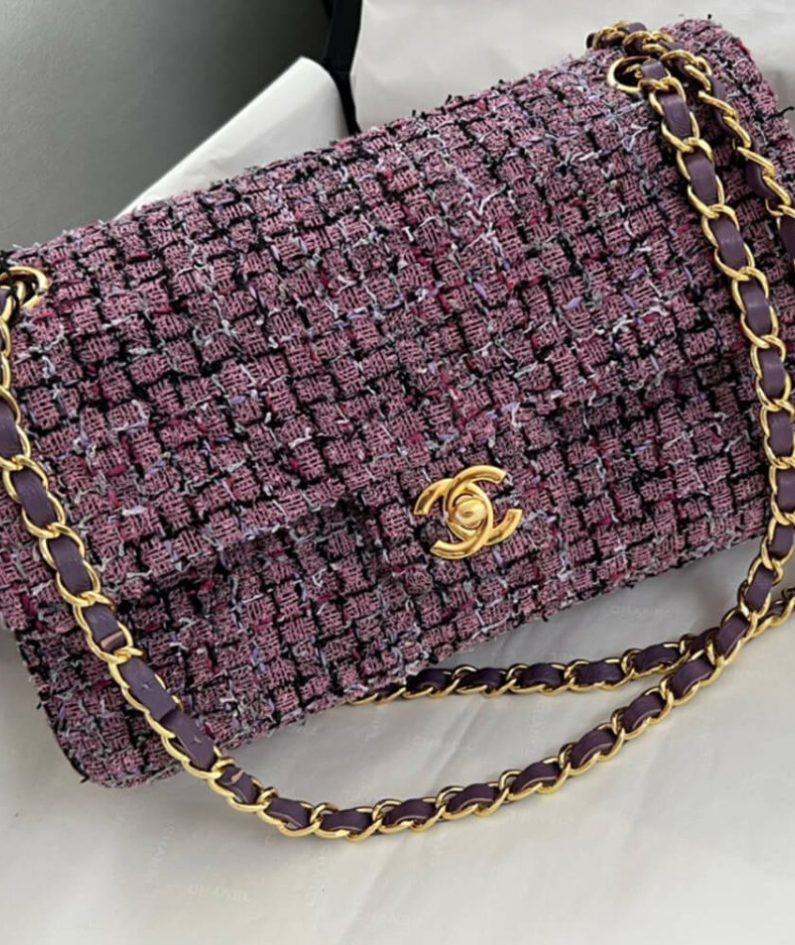 Chanel Tweed Medium Classic Flap Bag