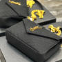 COLLEGE MEDIUM CHAIN BAG IN QUILTED SUEDE