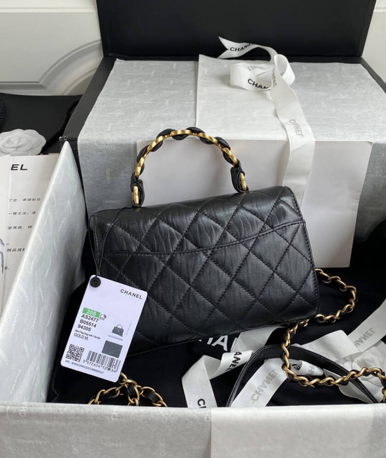 CHANEL Mini Flap Bag with Top Handle