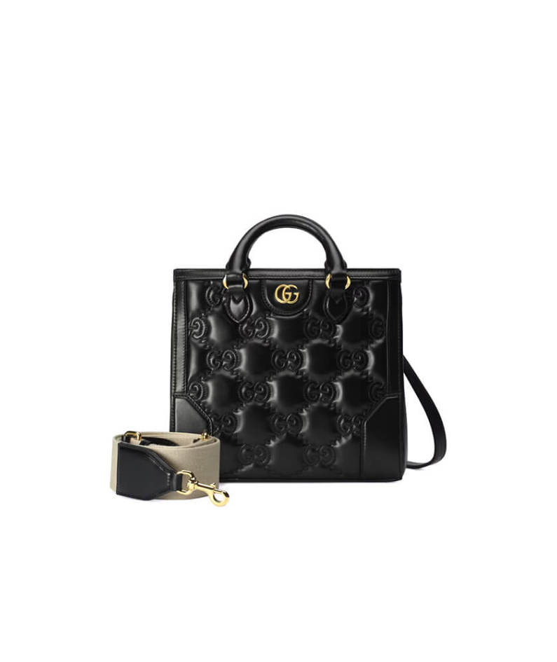 GG matelassé mini top handle bag