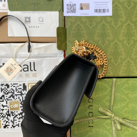 Padlock small GG bees shoulder bag Padlock small GG bees shoulder bag