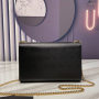 KATE MEDIUM CHAIN BAG IN GRAIN DE POUDRE EMBOSSED LEATHER