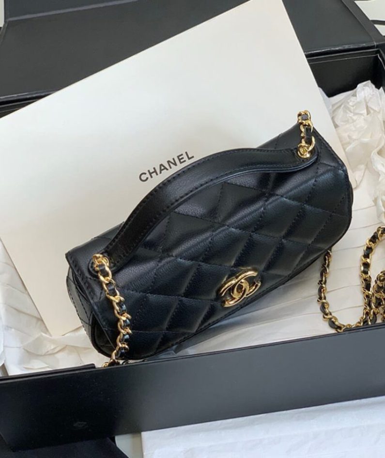 CHANEL MINI FLAP WITH HANDLE(HIGH-END GRADE)