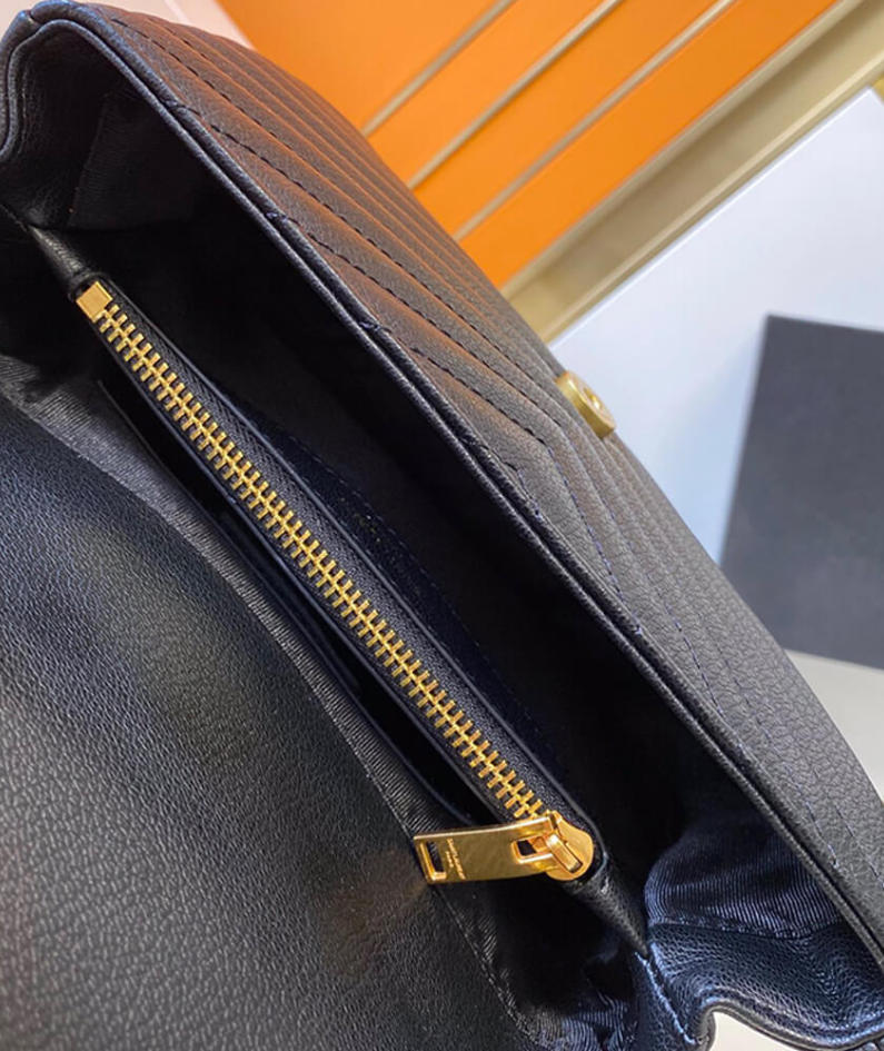 Saint Laurent College quilted-leather satchel bag