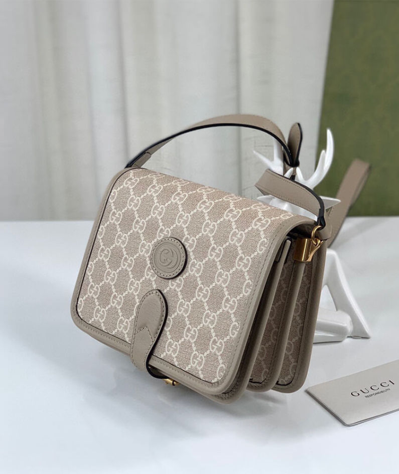 Mini shoulder bag with Interlocking G