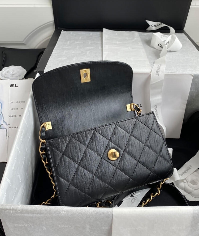 CHANEL Mini Flap Bag with Top Handle