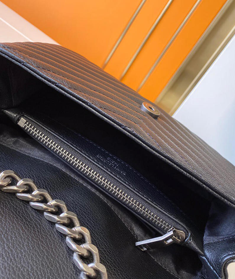 Saint Laurent College quilted-leather satchel bag