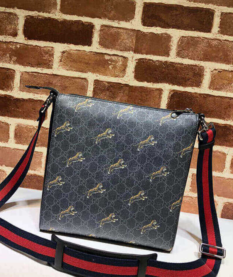 Gucci Bestiary Messenger With Tigers