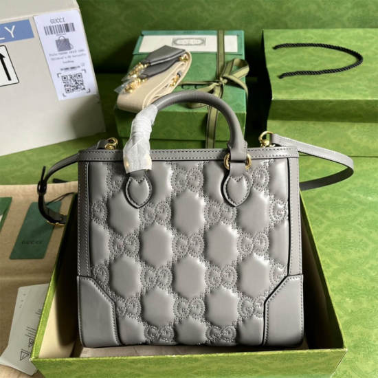 GG matelassé mini top handle bag
