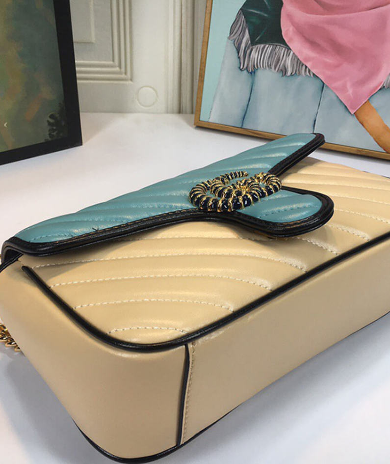 GG Marmont small matelasse shoulder bag