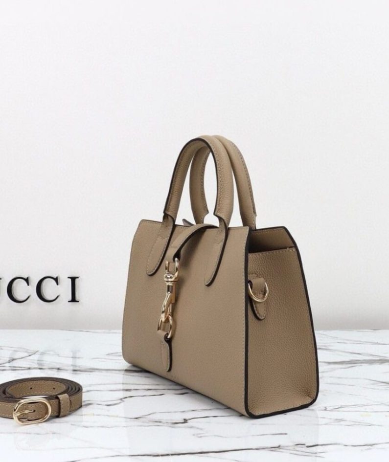 GUCCI SMALL TOTE BAG WITH HOOK CLOSURE