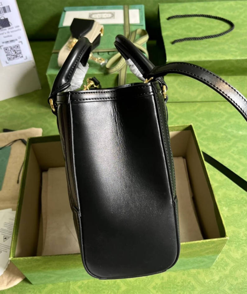 GG matelassé mini top handle bag